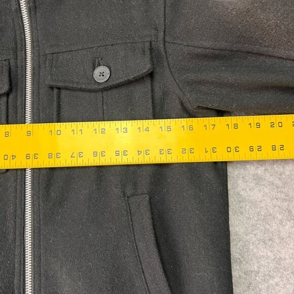 Old Navy Winter Coat Kids M(8) Black Full zipper Wool Blend Regular Standard - Picture 7 of 10